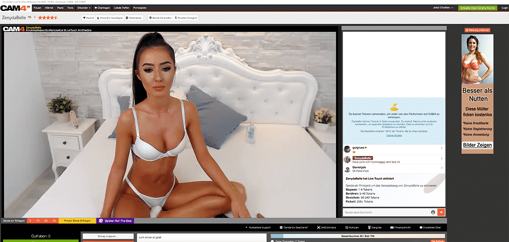 Free Sex Cams bieten dir kostenlosen Webcamsex ohne Anmeldung