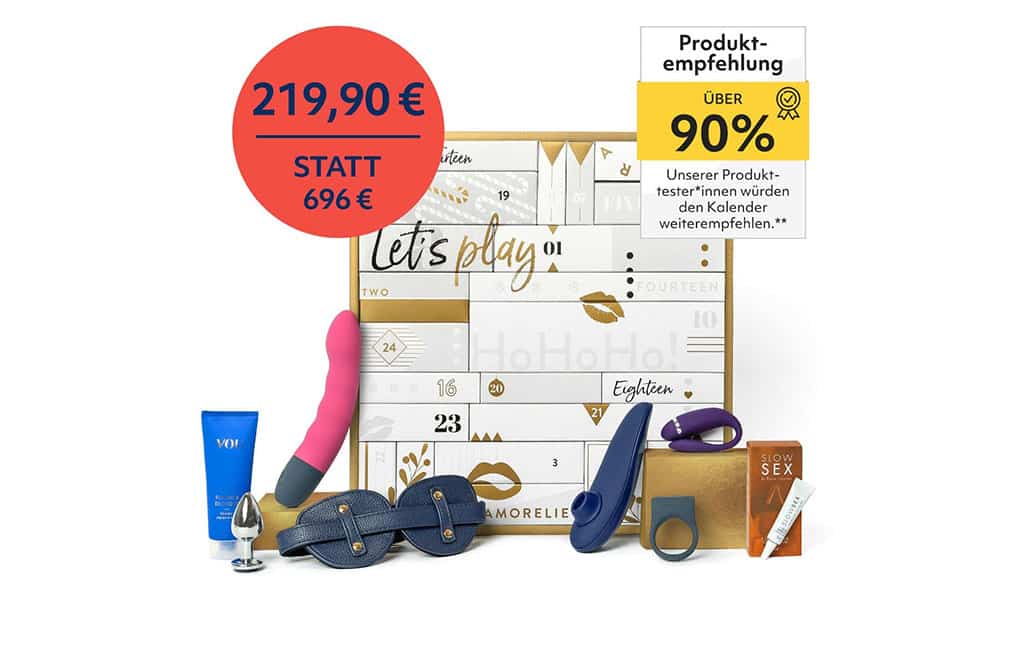 Amorelie ist wohl der bekannteste Anbieter für erotische Adventskalender - auch in diesem Jahr